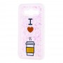 Чохол для Samsung Galaxy J5 (J500) вода світло-рожевий "я люблю каву"