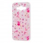 Чохол для Samsung Galaxy J5 (J500) вода світло-рожевий "рожеві квіти"