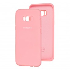 Чохол для Samsung Galaxy S8+ (G955) Silicone Full світло-рожевий