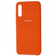 Чехол для Samsung Galaxy A70 (A705) Silky Soft Touch оранжевый