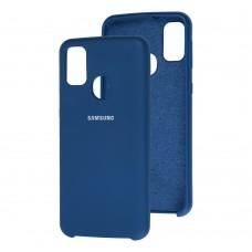 Чехол для Samsung Galaxy M21 / M30s Silky Soft Touch синий