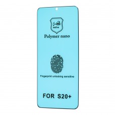 Защитная пленка для Samsung S20+ (G985) Polymer Nano Full Glue черный (OEM)