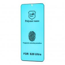 Защитная пленка для Samsung S20 Ultra (G988) Polymer Nano Full Glue черный (OEM)