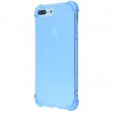 Силиконовый противоударный чехол WXD для iPhone 7 Plus голубой/прозрачный