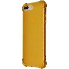 Силиконовый противоударный чехол WXD для iPhone 7 Plus золотой/прозрачный
