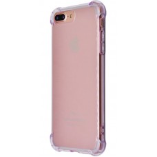 Силіконовий чохол протиударний WXD для iPhone 7 Plus рожевий/прозорий