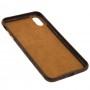 Чехол для iPhone Xs Max Leather croco full коричневый