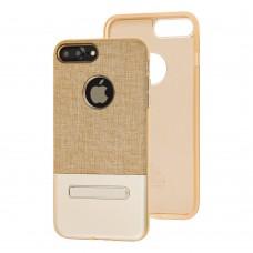 Чохол Hoco для iPhone 7 Plus / 8 Plus текстиль із підставкою золотистий