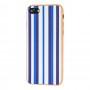 Чехол Hoco для iPhone 7 / 8 Glint stripe синий с белым