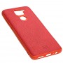 Чохол для Xiaomi Redmi Note 9 Leather cover червоний