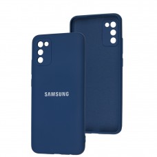 Чохол для Samsung Galaxy A02s / M02s Full camera синій / navy blue