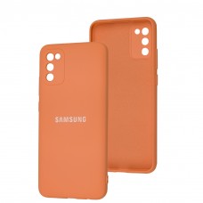 Чехол для Samsung Galaxy A02s/M02s Full camera розовый/pink