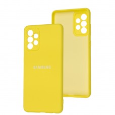 Чохол для Samsung Galaxy A72 Full camera жовтий / yellow