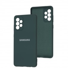 Чохол для Samsung Galaxy A72 Full camera зелений / dark green