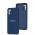 Чехол для Samsung Galaxy A03s (A037) Full camera синий/navy blue