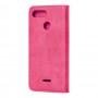 Чехол книжка для Xiaomi Redmi 6 Black magnet розовый