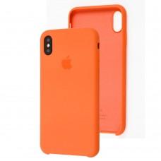 Чехол silicone для iPhone Xs Max case apricote