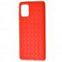 Чохол для Samsung Galaxy A71 (A715) Weaving червоний