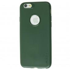 Чехол для iPhone 6 Rock с Лого soft матовый зеленый