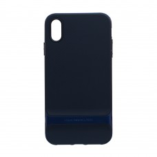 Чехол Rock Royce Series для iPhone Xs Max черно-синий