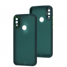 Чехол для Xiaomi Redmi Note 7/7 Pro Luxury Metal Lens зеленый