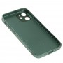 Чехол для iPhone 12 mini glass LV зеленый