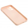 Чехол для iPhone 12 mini glass LV персиковый