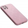 Чехол для iPhone 12 Pro glass LV розовый