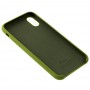 Чохол Silicone для iPhone X / Xs case army green