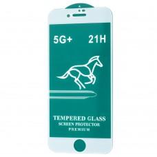 Защитное стекло для iPhone 7 / 8 Full Glue 5G+ белое