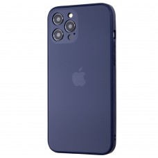 Чохол для iPhone 12 Pro Max Matt glass синій