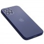 Чохол для iPhone 12 Pro Max Matt glass синій