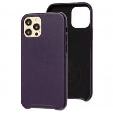 Чохол для iPhone 12 / 12 Pro Leather Ahimsa фіолетовий