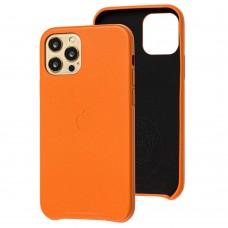 Чехол для iPhone 12 / 12 Pro Leather Ahimsa оранжевый