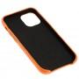 Чохол для iPhone 12 mini Leather Ahimsa помаранчевий