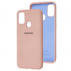 Чохол для Samsung Galaxy M21 / M30s Silicone Full рожевий / pink sand