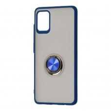 Чехол для Samsung Galaxy A51 (A515) LikGus Maxshield Ring синий