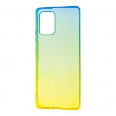 Чехол для Samsung Galaxy S10 Lite (G770) Gradient Design желто-зеленый