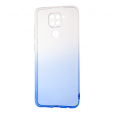 Чехол для Xiaomi Redmi Note 9 Gradient Design бело-голубой