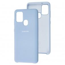 Чехол для Samsung Galaxy A21s (A217) Silky Soft Touch лиловый