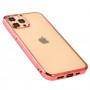 Чехол для iPhone 12 / 12 Pro Glossy edging розово-золотистый