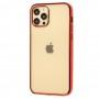 Чехол для iPhone 12 / 12 Pro Glossy edging красный