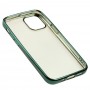 Чехол для iPhone 12 mini Glossy edging темно-зеленый