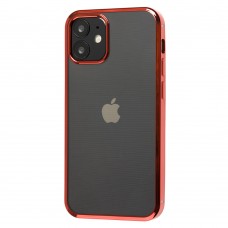 Чехол для iPhone 12 mini Glossy edging красный