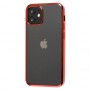 Чехол для iPhone 12 mini Glossy edging красный