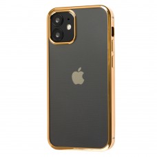 Чехол для iPhone 12 mini Glossy edging золотистый