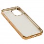 Чехол для iPhone 12 mini Glossy edging золотистый