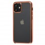 Чехол для iPhone 12 mini Glossy edging розово-золотистый