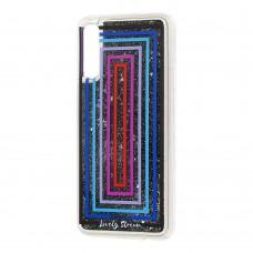 Чехол для Samsung Galaxy A50 / A50s / A30s Блестки вода "цветные рамки" 