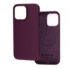 Чохол для iPhone 14 Pro Proove Silicone with MagSafe elderberry